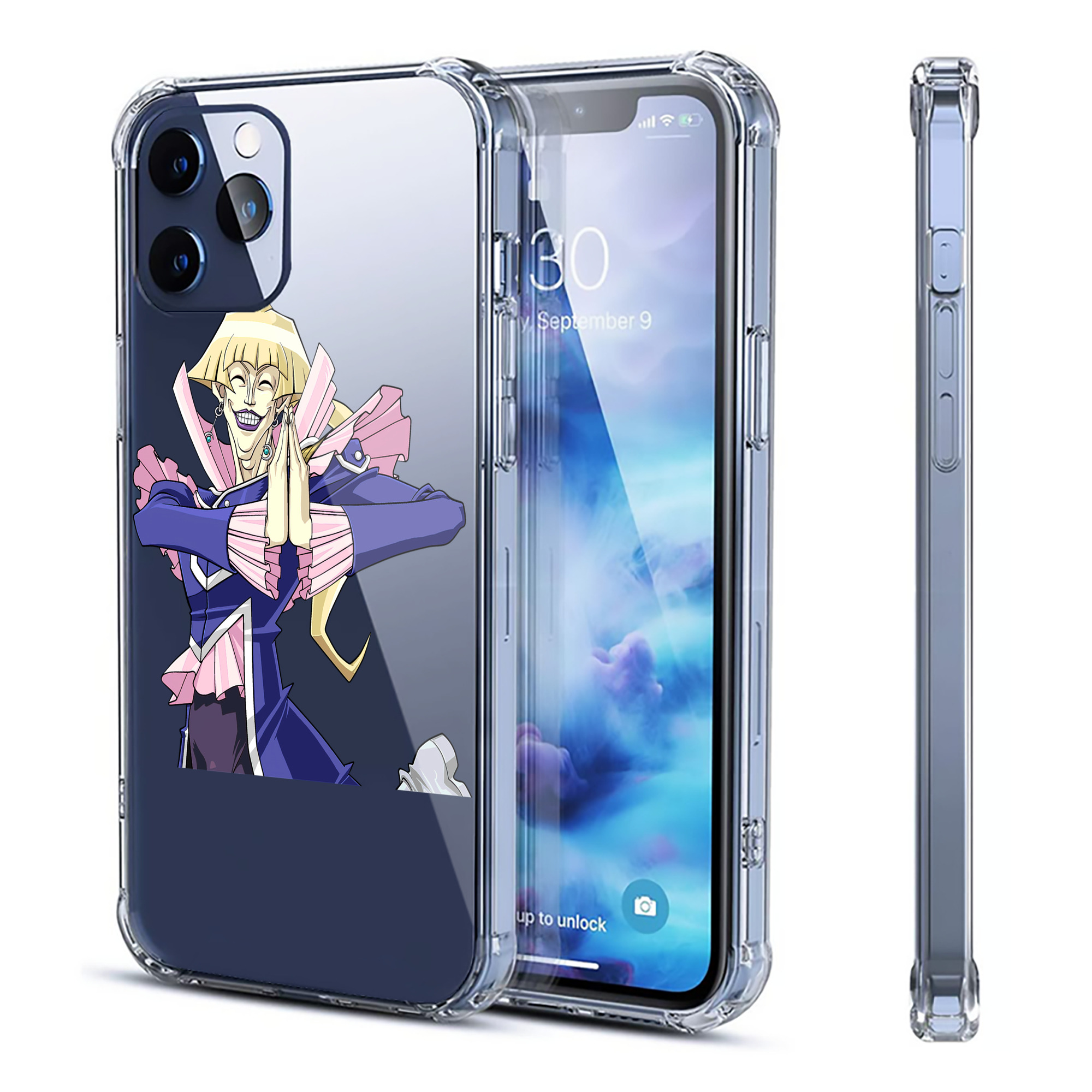 （画像用） 遊☆戯☆王 Yu-Gi-Oh! 【iPhone 12シリーズ対応】透明スマホケース（クリアソフトケース）